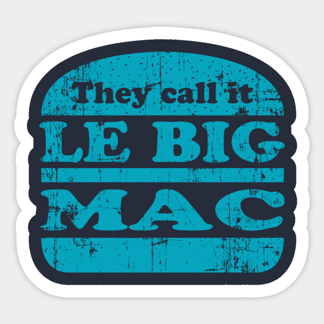 Pulp Fiction - le big mac Sticker by Gman_art